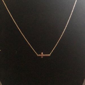 Silver cross necklace